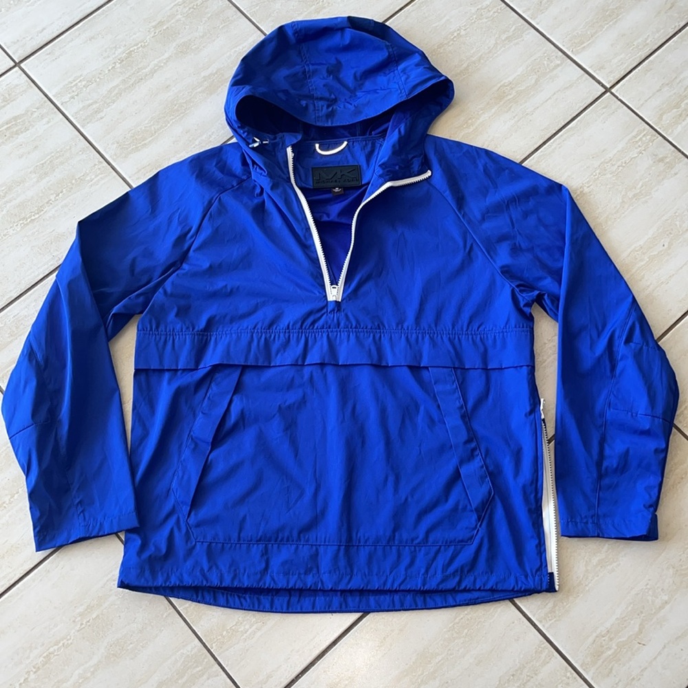 Michael Kors Royal Blue Hooded Anorak Pullover